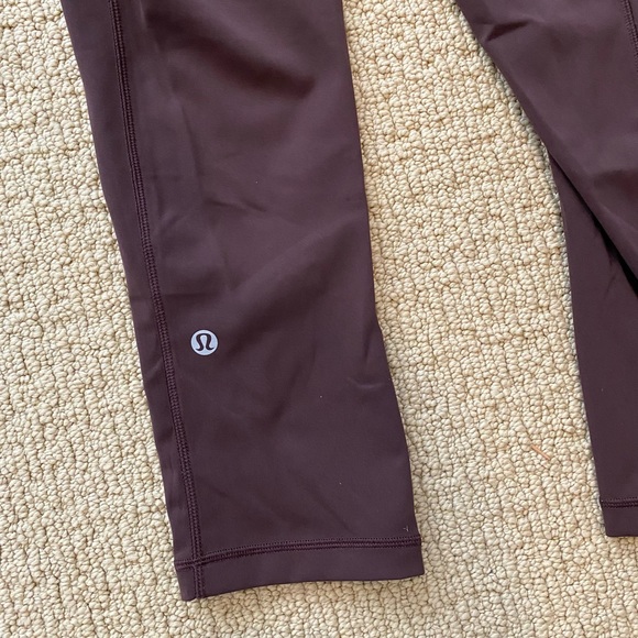 Lululemon Speed Up Crop 21” Black Cherry 4 - Picture 6 of 8